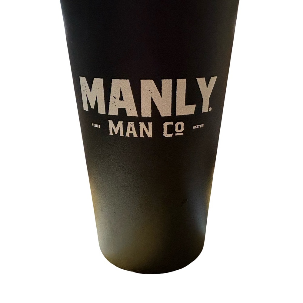 Manly Man Co Black Tumbler